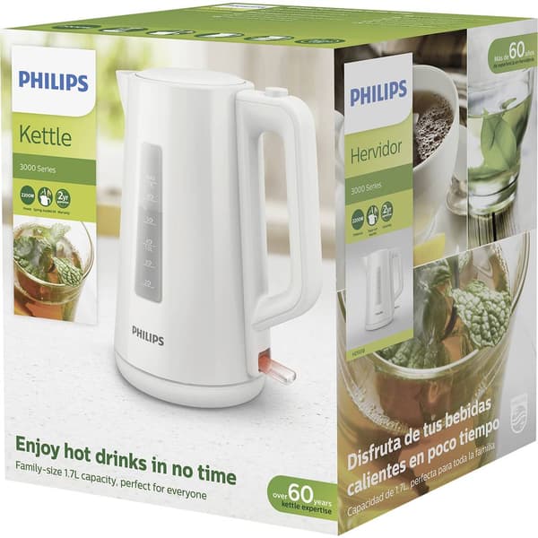 Philips Home HD9318/00 Vattenkokare Vit Kapacitet: 1.7 l