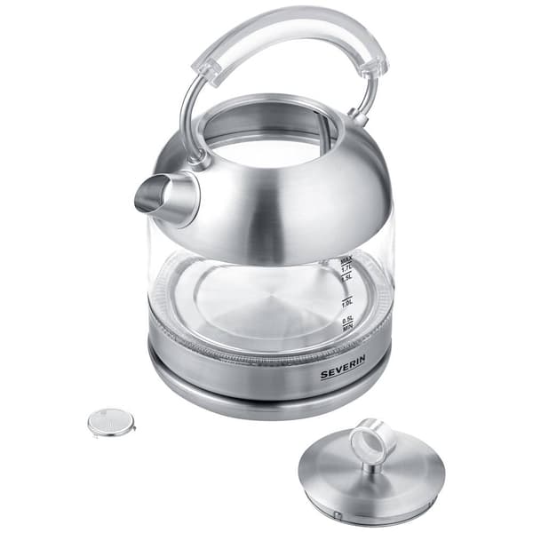 Severin WK 3459 Vattenkokare sladdlös, BPA-fri Rostfritt stål Kapacitet: 1.7 l