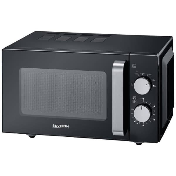 Severin MW 7761 Mikrovågsugn Svart, Rostfritt stål 800 W