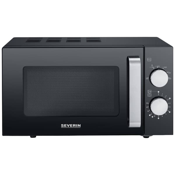 Severin MW 7761 Mikrovågsugn Svart, Rostfritt stål 800 W