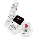 Miniatyrbild 3 av 4: Geemarc AMPLIDECT 295 SOS-Pro Trådlös seniortelefon Telefonsvarare, inkl. nödsändare Belyst display Vit