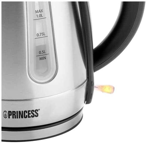 Princess 236023 Vattenkokare Rostfritt stål Kapacitet: 1 l