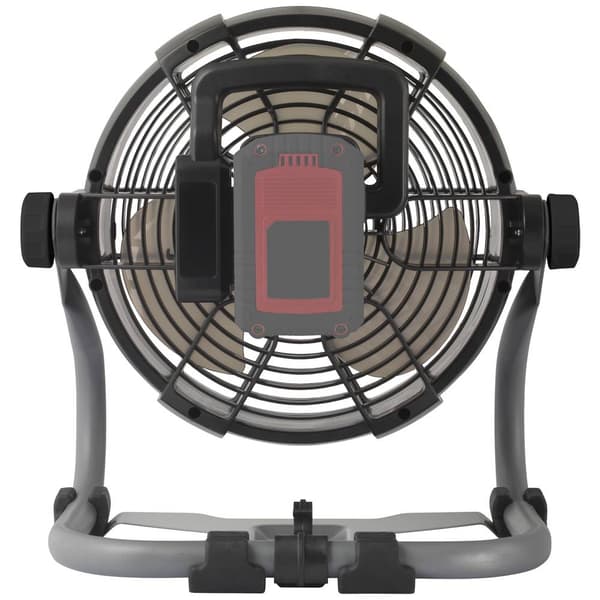 TOOLCRAFT TAWB-200 Batteridriven fläkt 26 W (Ø x H) 275 mm x 350 mm Röd, Grå, Svart LED-indikatorn, Batteridrift möjlig