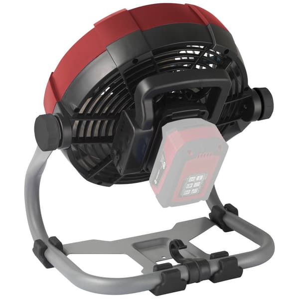 TOOLCRAFT TAWB-200 Batteridriven fläkt 26 W (Ø x H) 275 mm x 350 mm Röd, Grå, Svart LED-indikatorn, Batteridrift möjlig