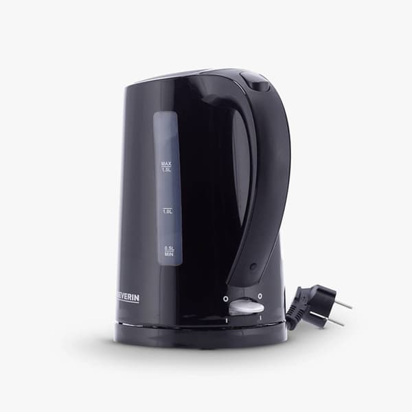 Severin 3498 Vattenkokare sladdlös Svart Kapacitet: 1.5 l