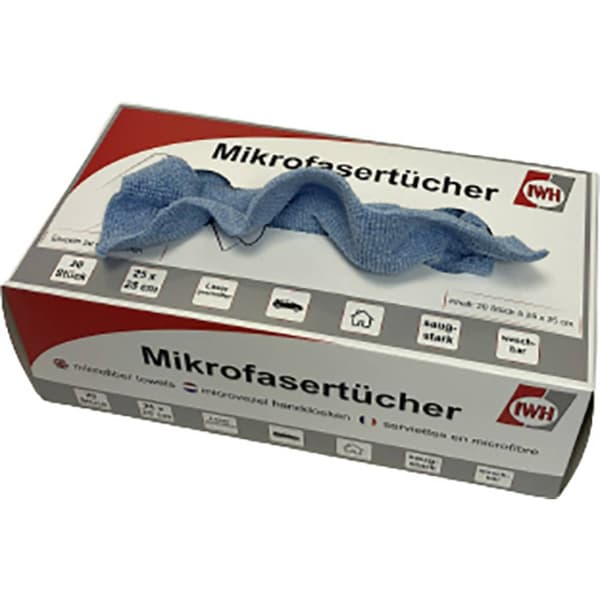 IWH 071125 in Box Mikrofiberduk 20 st (L x B) 250 mm x 250 mm
