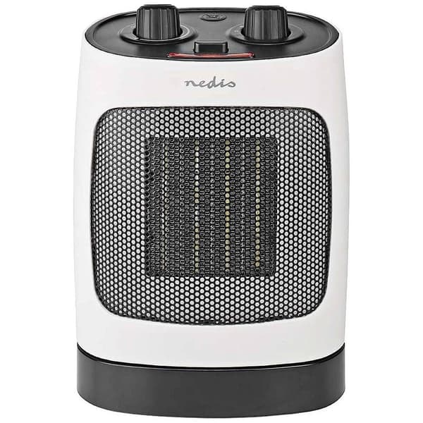 Nedis HTFA19WT Keramisk värmefläkt 20 m² Vit, Grå Vit