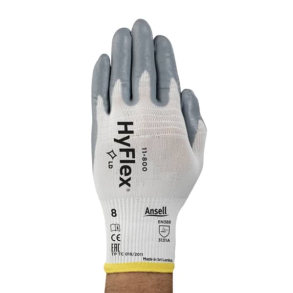Ansell HyFlex® 11800100 Nylon Arbetshandske Storlek (handskar): 10 EN 388:2016+A1:2018, EN 407:2020 1 par