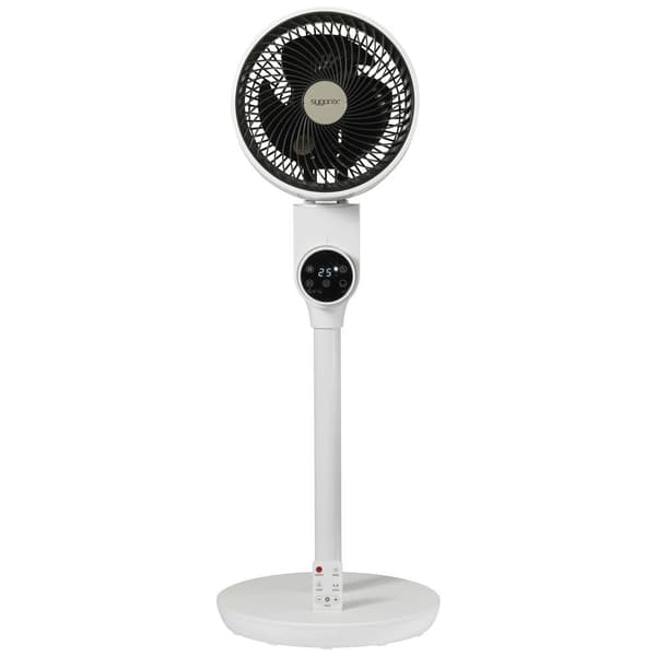 Sygonix Stående fläkt 50 W (Ø x H) 250 mm x 880 mm Vit