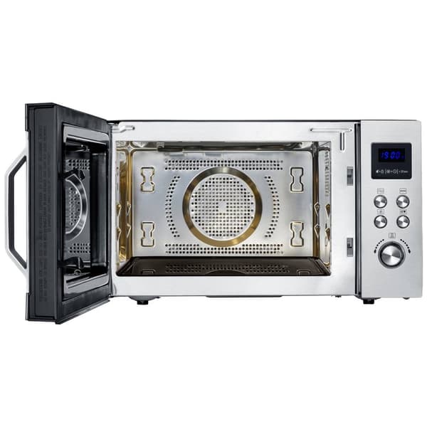 Severin MW 7777 Mikrovågsugn Rostfritt stål, Svart (matt) 900 W Grillfunktion