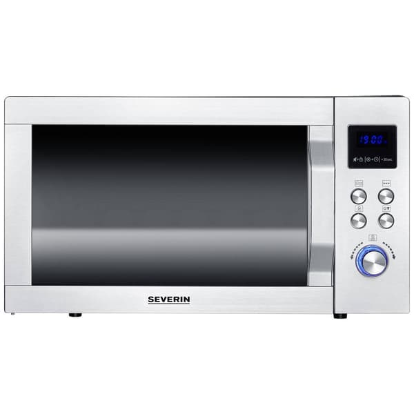Severin MW 7777 Mikrovågsugn Rostfritt stål, Svart (matt) 900 W Grillfunktion