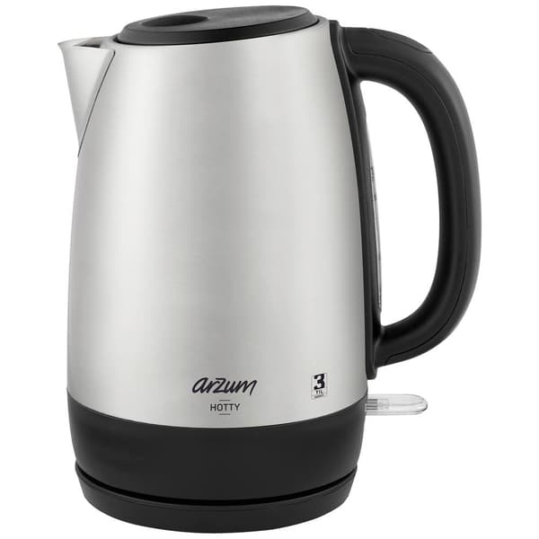 arzum AR3074 Vattenkokare sladdlös, Överhettningsskydd Inox Kapacitet: 1.7 l
