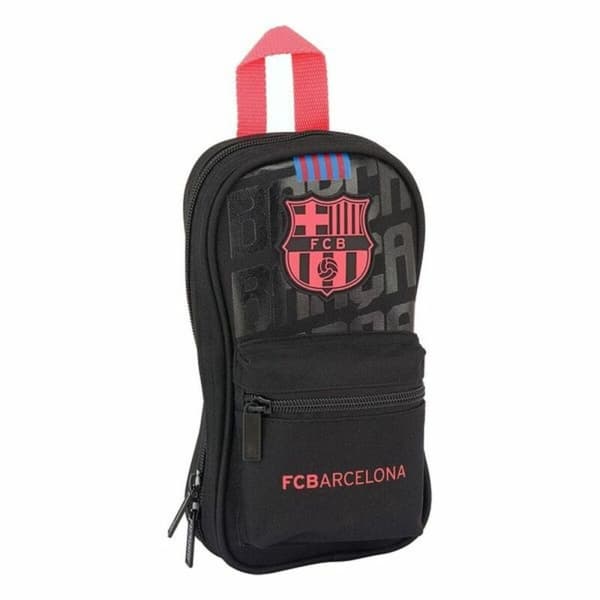 Blyantveske Ryggsekk FC Barcelona Svart 12 x 23 x 5 cm (33 stk)
