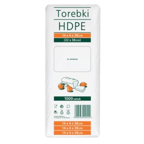 HDPE pussit 10x4x27cm 1000 kpl Sarantis