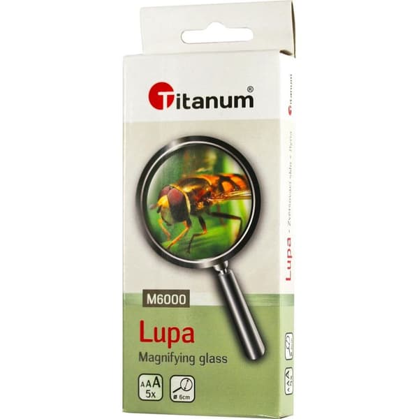 Suurennuslasi 6 cm titaania