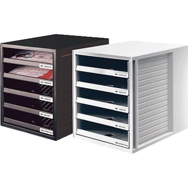 HAN kontorslåda öppen/1401-11 275x330x320mm ljusgrå polystyrol (PS)