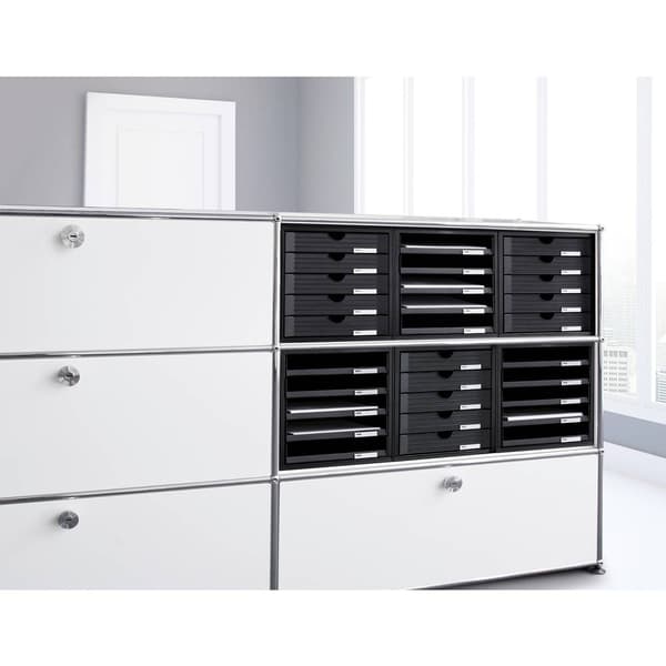 HAN kontorslådor öppen/1401-13 275x330x320mm svart polystyrol