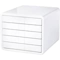 Miniatyrbild 1 av 3: Utdragslådebox i-box, DIN A4/C4, 5 slutna lådor, vit