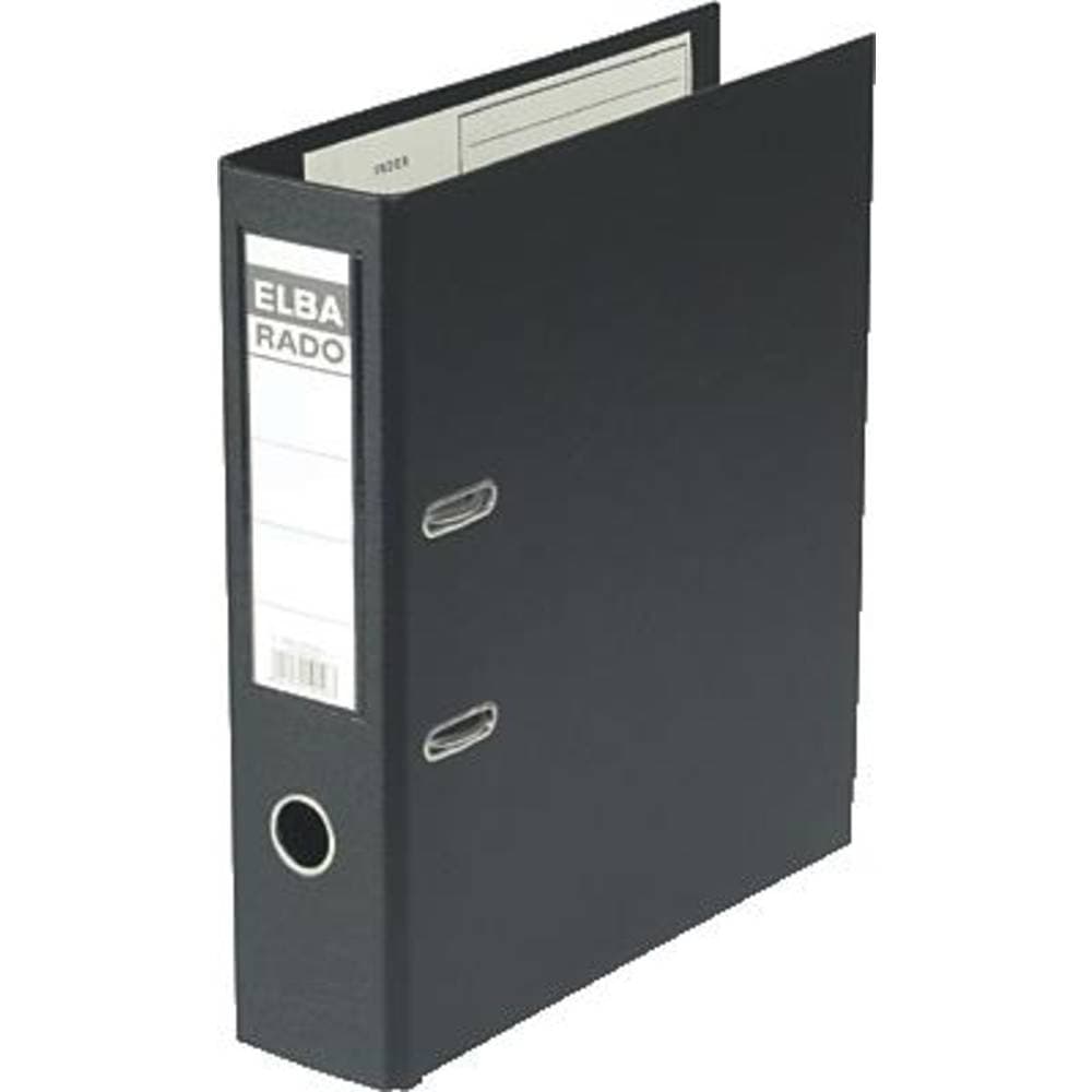 Elba pärm rado-plast A4/10497SW till DIN A4 svart PVC