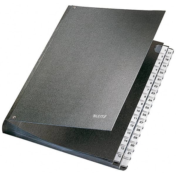 Leitz talarmapp 5831-00-95 5831 Hårdpapp Svart DIN A4 Ytantal: 32 1-31