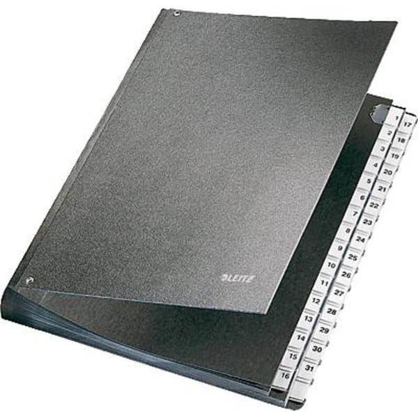 Leitz talarmapp 5831-00-95 5831 Hårdpapp Svart DIN A4 Ytantal: 32 1-31