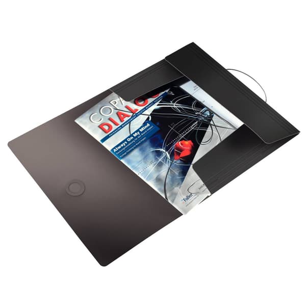 Leitz Solid treklaffmapp, svart