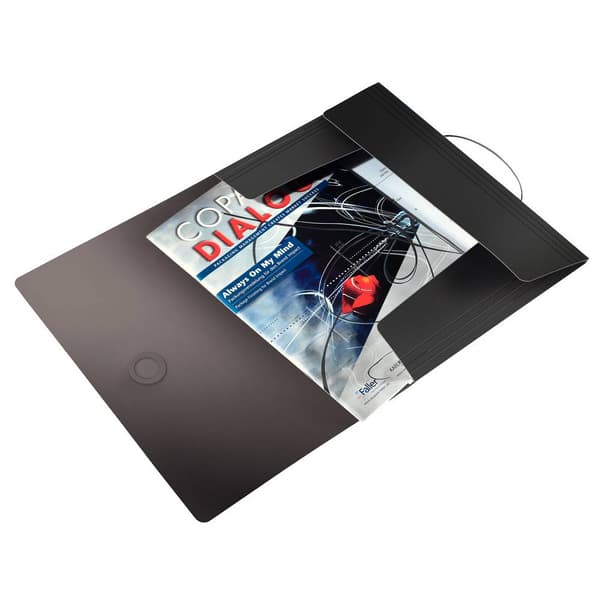 Leitz Solid treklaffmapp, svart