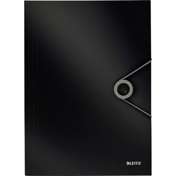 Leitz Solid treklaffmapp, svart