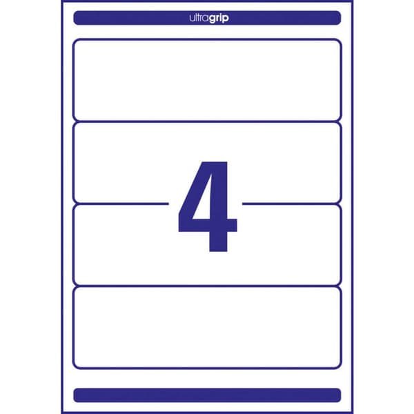 Avery-Zweckform Mappetiketter L4761-10 61 x 192 mm Papper Vit Permanent 40 st