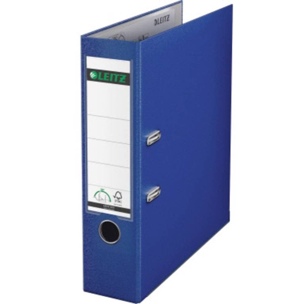 Leitz mapp 80mm DIN A4 gråpapp, återvunnen, lamineringsmaterial på utsidan: polypropylen nattblå