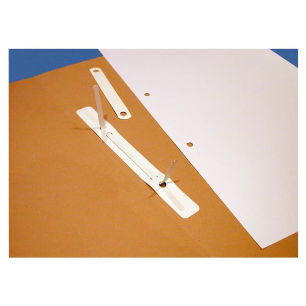 Häftremsor 2 x 15 cm (B x H) plast vit 100 st./förp.