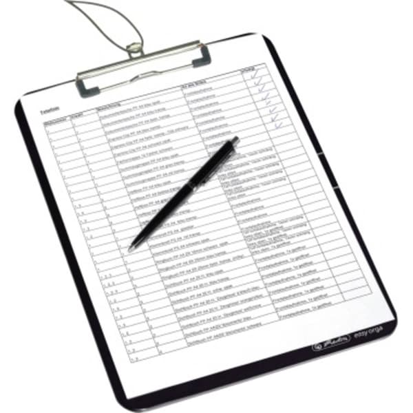 Herlitz Klämmbräde 11205663 Opak Svart (B x H) 225 mm x 315 mm