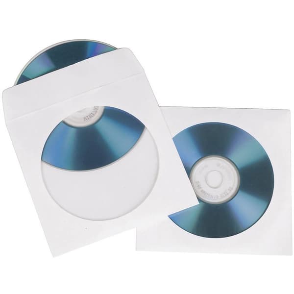 Hama CD-fodral 00062671 1 CD/DVD/Blu-Ray Vit Papper 50 st