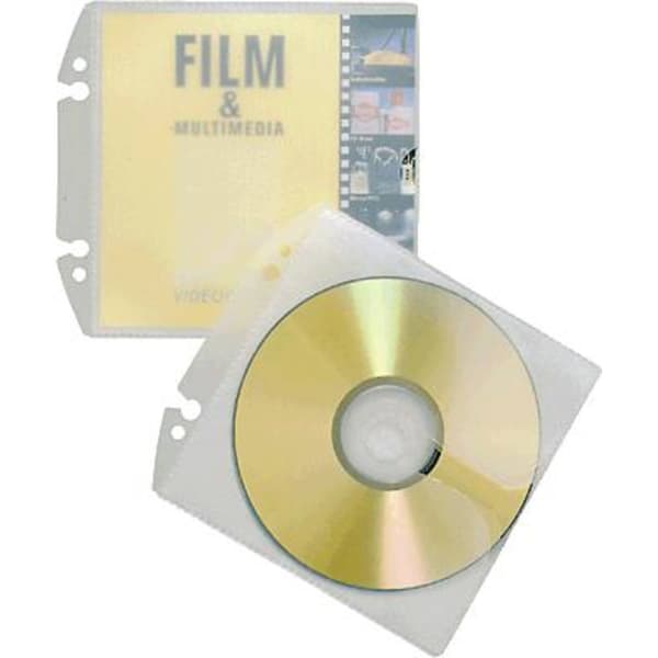 Durable CD/DVD-mapphölje 1 CD/DVD/Blu-Ray PP Transparent 10 st 522319
