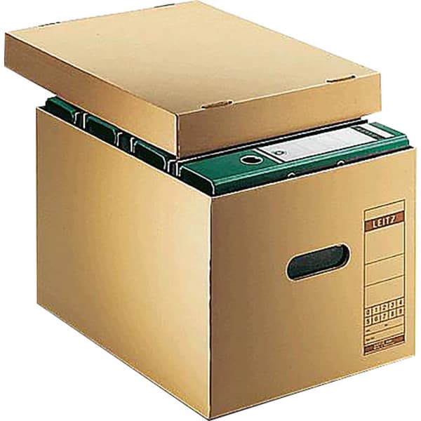 Leitz Arkivbox 6081-00-00 340 mm x 275 mm x 455 mm Wellpapp Naturbrun 1 st