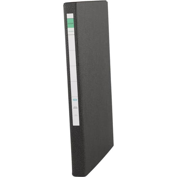 Elba dokumentbox svart/31412SW 315x240x25mm hårdpapp (RC) inneh.180 blad