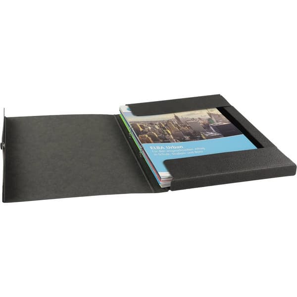 Elba dokumentbox svart/31412SW 315x240x25mm hårdpapp (RC) inneh.180 blad
