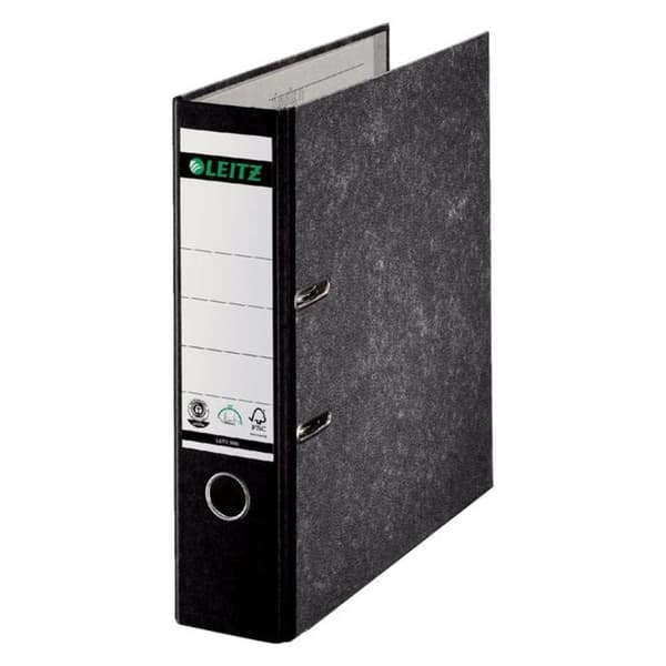 Leitz Pärm DIN A4 Bredd baksida: 80 mm Svart – EU-standard