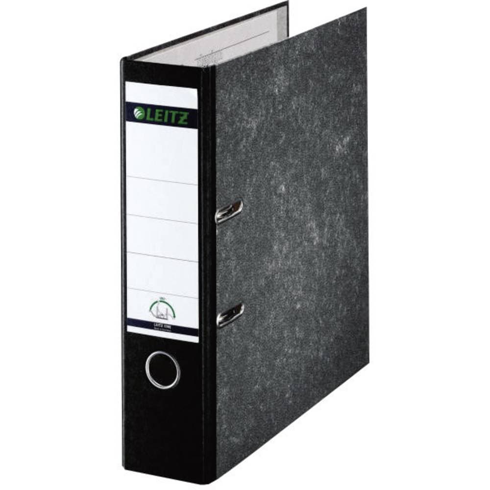 Leitz Pärm 1080 DIN A4 Bredd baksida: 80 mm Svart Molnmarmorering 2 byglar 10805095