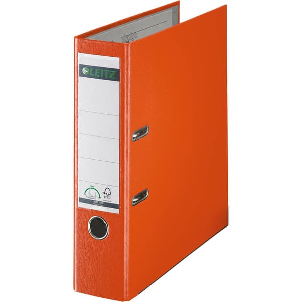 Leitz Pärm DIN A4 Bredd baksida: 80 mm Orange – EU-standard