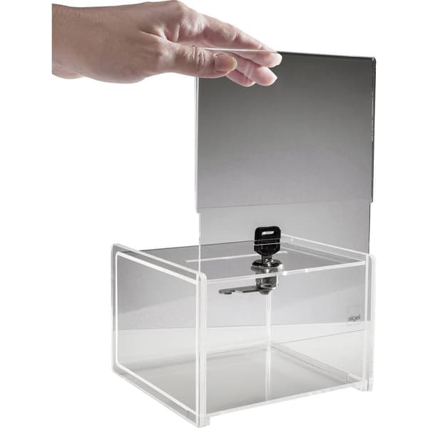 Sigel Action box med insats, lås VA151 Transparent (B x H x D) 150 x 150 x 212 mm 1 st