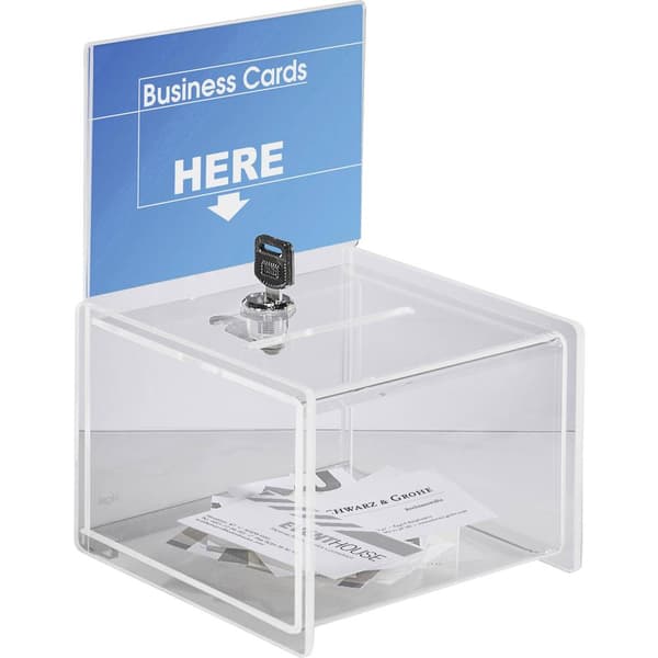 Sigel Action box med insats, lås VA151 Transparent (B x H x D) 150 x 150 x 212 mm 1 st