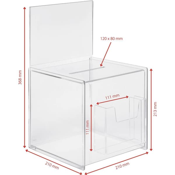 Sigel Action box med insats, tillsatsfack VA152 Transparent (B x H x D) 210 x 368 x 210 mm 1 st