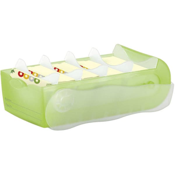 HAN CROCO 997-603 Kartoteksbox Grön, Genomskinlig max. antal kort: 900 kort DIN A7 tvärs inkl. 100 linjerade kort