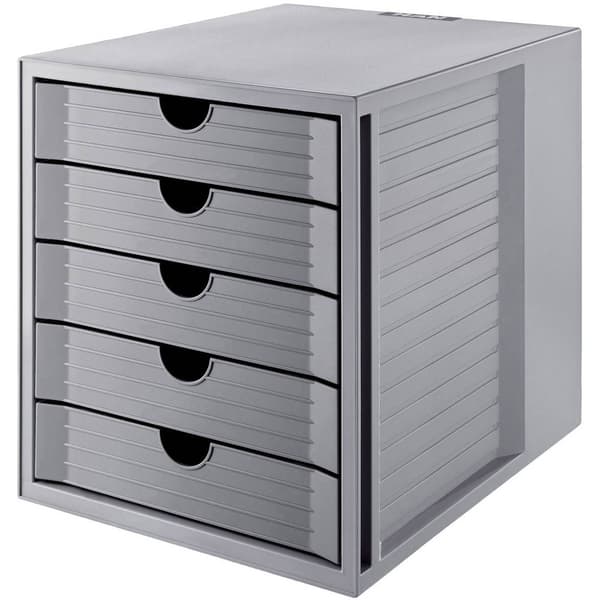 HAN SYSTEMBOX KARMA 14508-18 Byrålådebox Grå DIN A4 , DIN C4 Antal lådor: 5