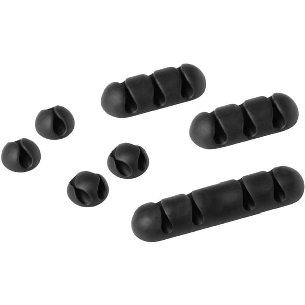 Durable Kabelklämma, set CAVOLINE® CLIP MIX 504137 7 st Grafit