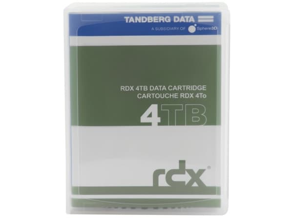 Overland-Tandberg 8824-RDX, RDX-kassett, RDX, 4 TB, FAT32, NTFS, exFAT, ext4, Sort, 150 MB/s