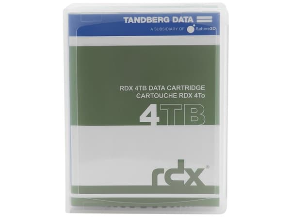 Overland-Tandberg 8824-RDX, RDX-kassett, RDX, 4 TB, FAT32, NTFS, exFAT, ext4, Sort, 150 MB/s
