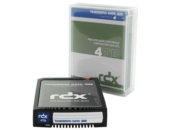 Overland-Tandberg 8824-RDX, RDX-kassett, RDX, 4 TB, FAT32, NTFS, exFAT, ext4, Sort, 150 MB/s