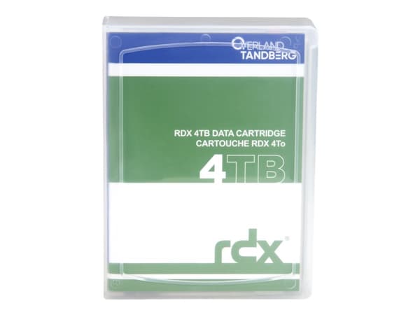 Overland-Tandberg 8824-RDX, RDX-kassett, RDX, 4 TB, FAT32, NTFS, exFAT, ext4, Sort, 150 MB/s